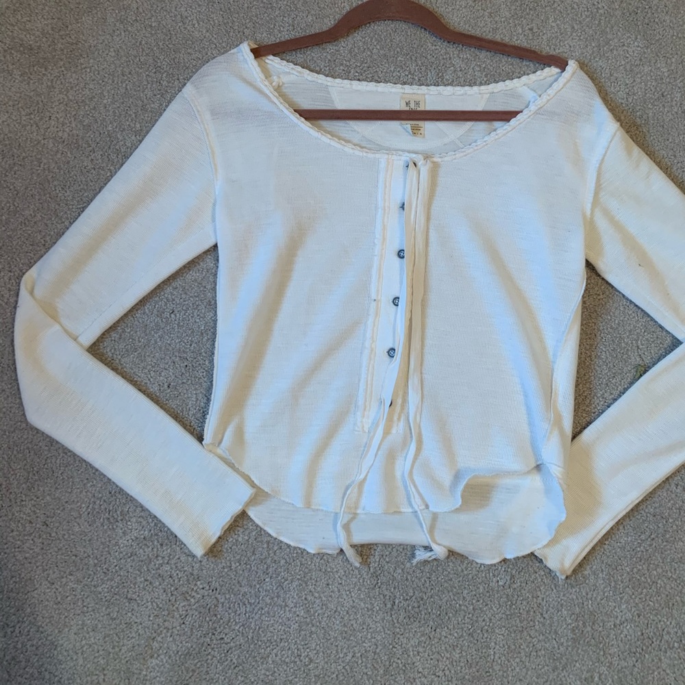 White Free People Long-Sleeve